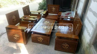 Kursi tamu minimalis koper bola kayu jati 2111 berkualitas asli Jepara